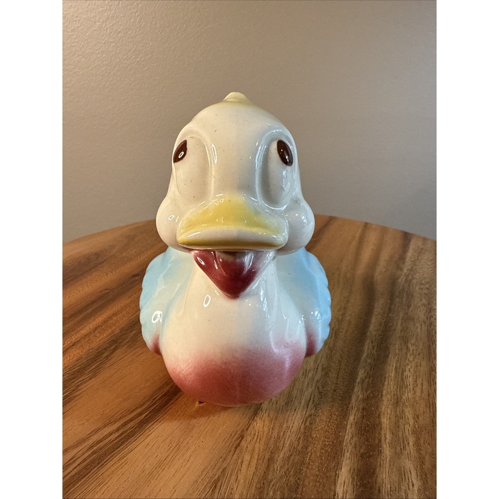Shawnee Ceramic Duck Planter Multicolor Vintage 1940s